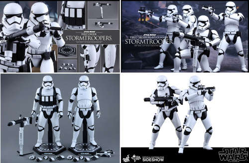 Star wars Episode 7 STORMTROOPER 2 FIGURE 12 inch 1 in 6 scale exclusive boxset by Hot Toys 2016