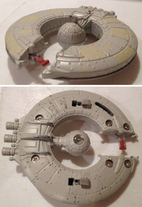 STAR WARS ACTION FLEET EPISODE ONE Miniture TRADE FEDERATION SHIP - DIECAST