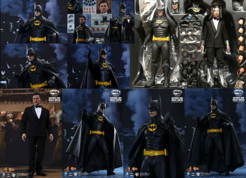 MMS294 BATMAN RETURNS movie BATMAN & BRUCE WAYNE Sixth Scale two Figure boxset by Hot Toys Sideshow