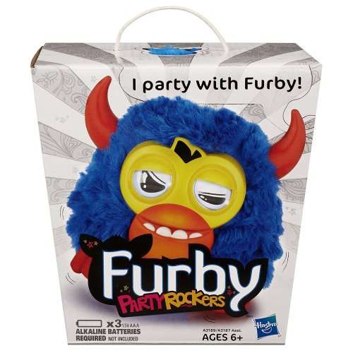 Furby Party Rockers Creature Dark Blue with Horns Interactive Plush Toy - New Mint in Box