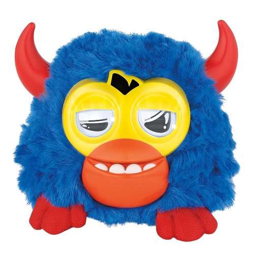 Furby Party Rockers Creature Dark Blue with Horns Interactive Plush Toy - New Mint in Box