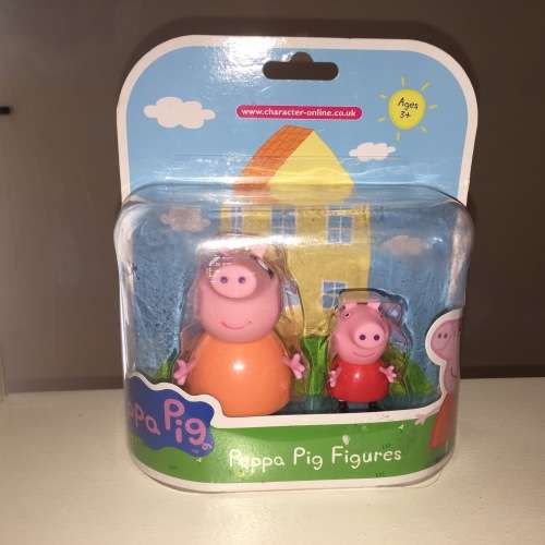 PEPPA PIG & MOMMY PIG 2 FIGURE SET from CBeebies mint in sealed two pack