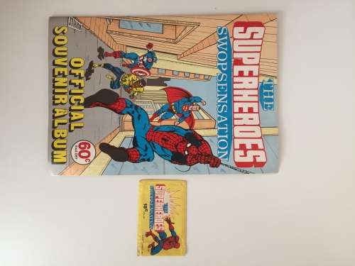 Extremely rare DC MARVEL SUPER HEROES SWOP SENSATION 1982 Colin Penn Promotions Durban South Africa