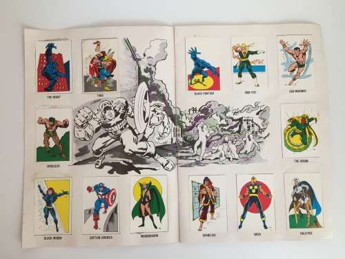 Extremely rare DC MARVEL SUPER HEROES SWOP SENSATION 1982 Colin Penn Promotions Durban South Africa