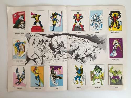Extremely rare DC MARVEL SUPER HEROES SWOP SENSATION 1982 Colin Penn Promotions Durban South Africa