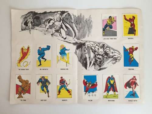 Extremely rare DC MARVEL SUPER HEROES SWOP SENSATION 1982 Colin Penn Promotions Durban South Africa