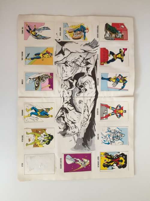 Extremely rare DC MARVEL SUPER HEROES SWOP SENSATION 1982 Colin Penn Promotions Durban South Africa