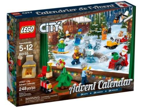 Lego 60155 City ADVENT CHRISTMAS FESTIVE THEMED CALENDER 2017 - mint in box