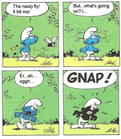 SMURFS ANGRY Smurf 1965 by Peyo - mint on card - Schleich no 21002
