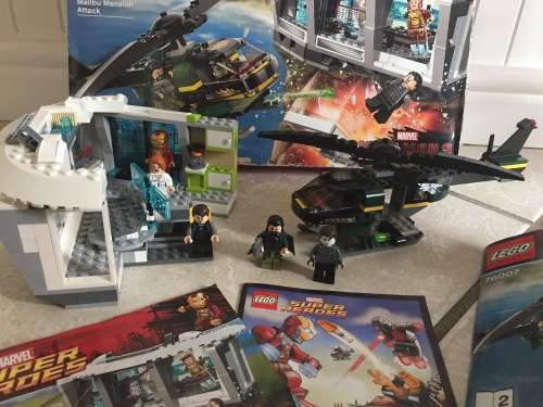 LEGO 76007 Marvel IRON MAN 3 MOVIE Malibu Mansion Attack - with box