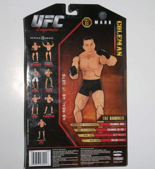 UFC Legends MARK COLEMAN Ultimate Fighting Championship Action Figure - mint in box