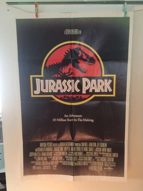 Vintage JURASSIC PARK movie Poster collection of all 3 movies.
