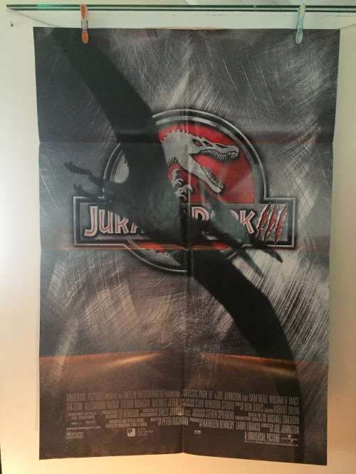 Vintage JURASSIC PARK movie Poster collection of all 3 movies.