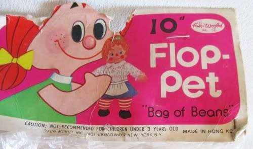 Vintage 1970s Raggedy Anne Doll Fun World - mint in original packet