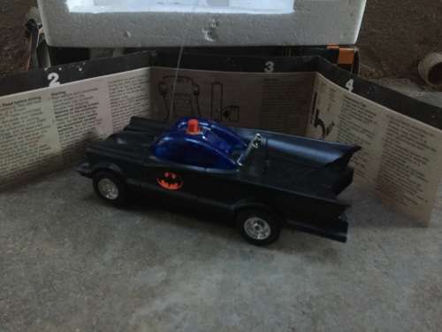 BATMAN 1960s TV SHOW BATMOBILE Remote Control car Azrak Hamway toys 1977 George Barris design