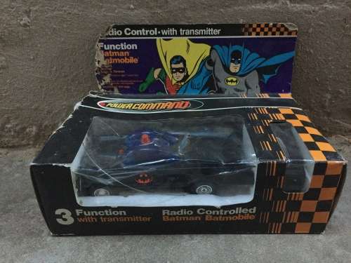 BATMAN 1960s TV SHOW BATMOBILE Remote Control car Azrak Hamway toys 1977 George Barris design