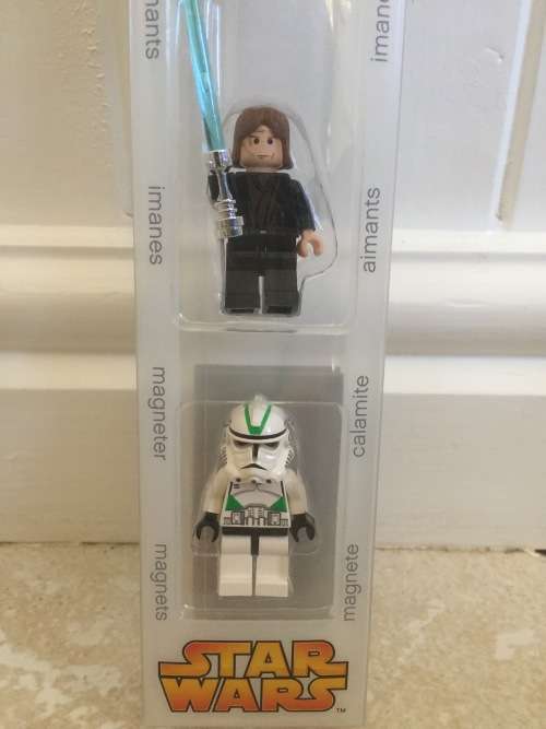 RARE LEGO STAR WARS 1st Edition MINI FIGURE MAGNET CHARACTERS - mint in box