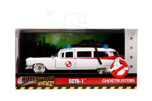 Jada Toys Hollywood Rides GHOSTBUSTERS ECTO 1 car - 1984 era 1:32 Scale