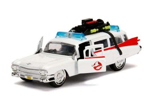 Jada Toys Hollywood Rides GHOSTBUSTERS ECTO 1 car - 1984 era 1:32 Scale