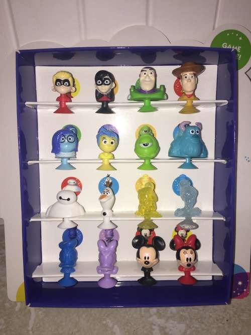 Disney MICRO POPS POPZ COMPLETE set OF 16 with Collectors Case South African issued - STIKEEZ LIKE