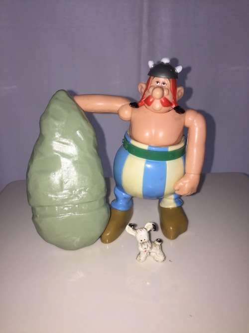 Rare Vintage OBELIX Action Figure from 1980 Asterix Play series by Toy Cloud and Ceji Toys