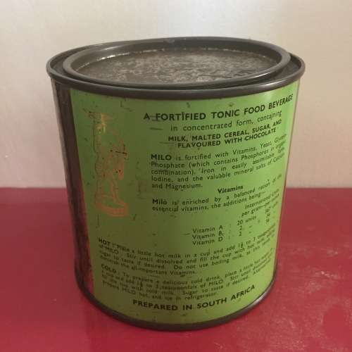 Collectible South African 1950s Nestle MILO Tin - 1 LB