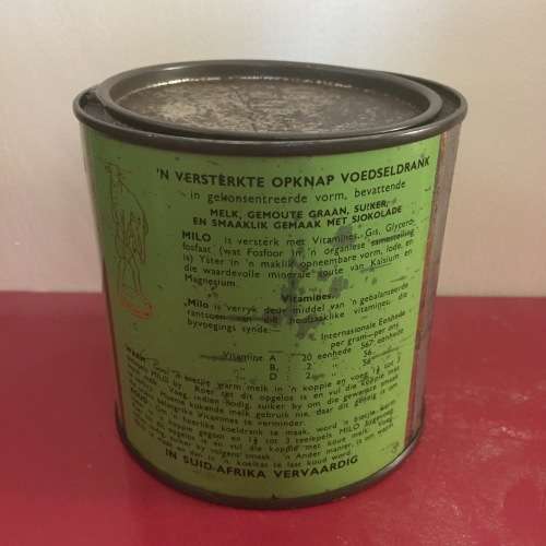 Collectible South African 1950s Nestle MILO Tin - 1 LB