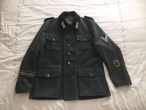 World War 2 WW2 Military German Uniform professionally made Reproduction for Historical Re-enactment