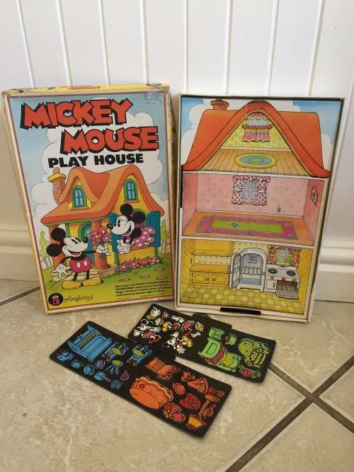 COLORFORMS Vintage Disney Mickey Mouse Play House boxset 1970s made in the USA