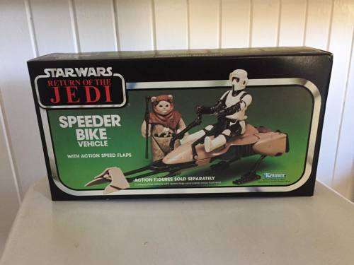 STAR WARS Vintage IMPERIAL SPEEDER BIKE - MINT IN SEALED BOX - KENNER Toys 1982