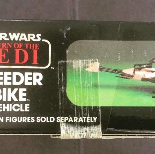 STAR WARS Vintage IMPERIAL SPEEDER BIKE - MINT IN SEALED BOX - KENNER Toys 1982