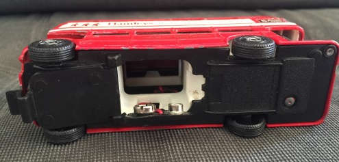 CORGI Corgitronics 1004  LONDON Routemaster Bus 1981 electronic battery operated hooting function