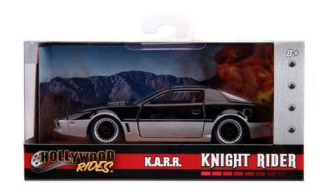 A lot of TWO KNIGHT RIDER KARR & KITT 2000 Diecast TWO model cars by Jada Toys 2017 1:32 scale mint