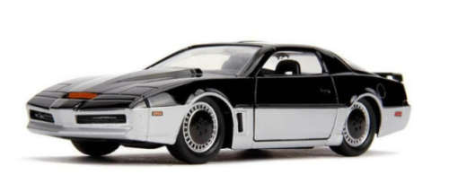 A lot of TWO KNIGHT RIDER KARR & KITT 2000 Diecast TWO model cars by Jada Toys 2017 1:32 scale mint