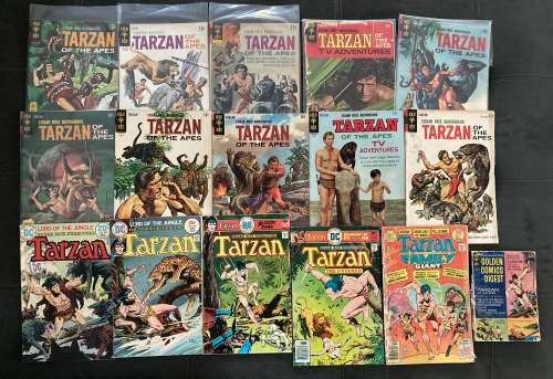 Tarzan vintage comic collection Golden Age 1952 to Bronze Age 1977 lot of 88 vintage comics