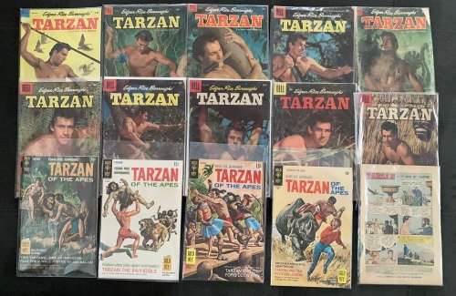 Tarzan vintage comic collection Golden Age 1952 to Bronze Age 1977 lot of 88 vintage comics