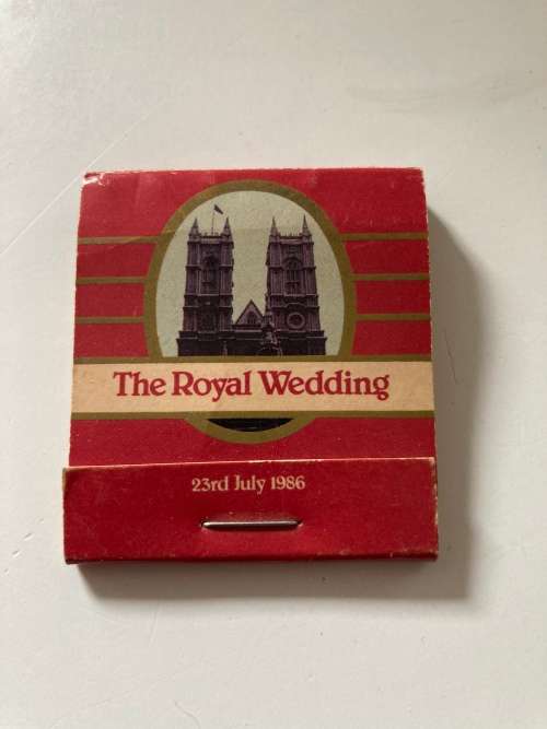 The British  Royal Wedding MATCHES   - 1986