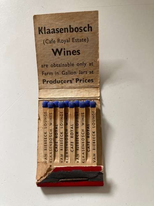 The Cape Royal Restaurant Klaasenbosch Cape 1960s era