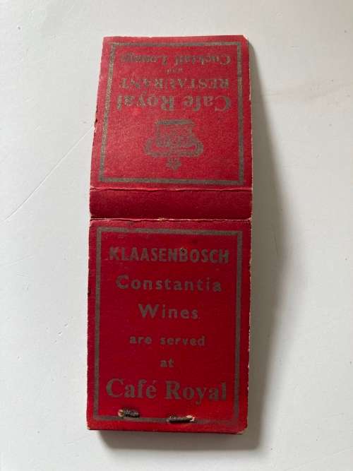 The Cape Royal Restaurant Klaasenbosch Cape 1960s era