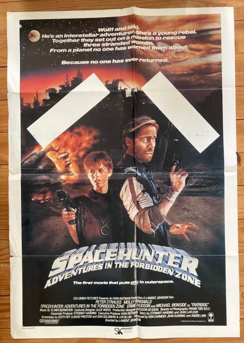 SPACE HUNTER Movie Poster 1983 Molly Ringwald and Peter Strauss