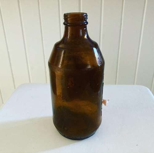Vintage 1980s Dumpy Bottle BLACK LABEL BEER SAB with original paper label