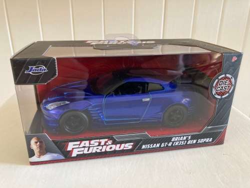 Jada toys FAST and Furious 1:32 Brians Nissan GT-R R35 Ben Sopra mint in box