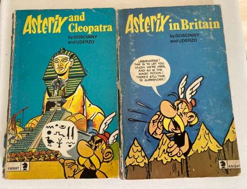 ASTERIX and Cleopatra AND ASTERIX in Britain paperbacks