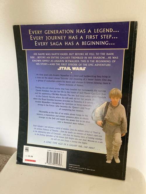 Star wars Episode 1 Story Book of the film