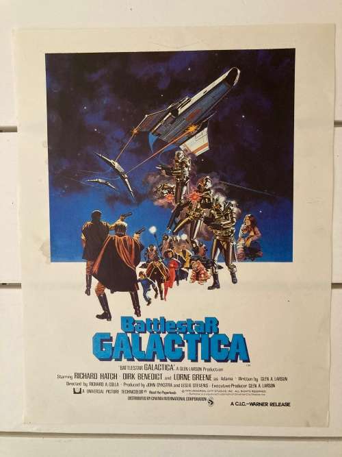 BATTLESTAR GALACTICA 1978 Original Vintage USA mini lobby size poster