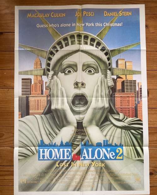 HOME ALONE 2 Lost in New York rarer TEASER One Sheet large movie poster 1992