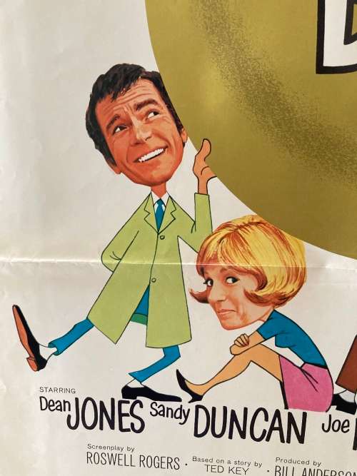 100% Original Vintage 1971 Walt Disney THE $1000000 DUCK Movie Poster - USA print