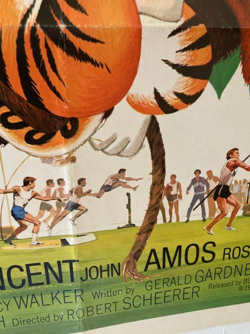 100% Original 1973 Walt Disney THE WORLDS GREATEST ATHLETE Movie Poster - USA print