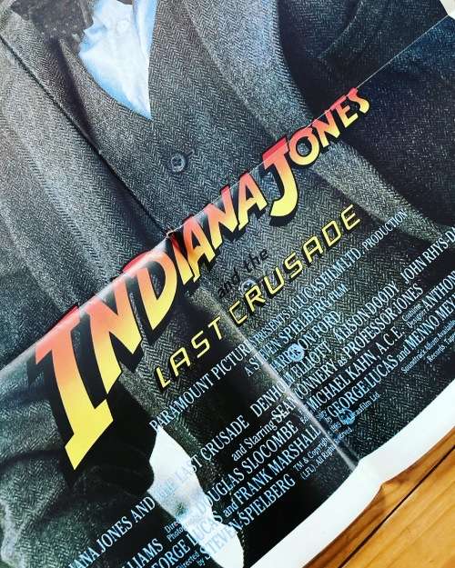 1989 INDIANA JONES and the LAST CRUSADE 100% Original Movie Poster - USA print