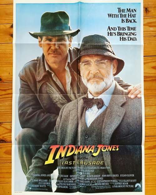 1989 INDIANA JONES and the LAST CRUSADE 100% Original Movie Poster - USA print